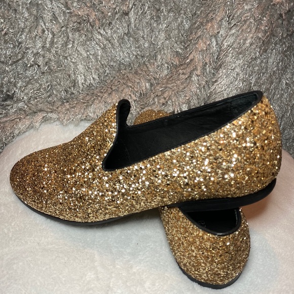 Gold Loafers